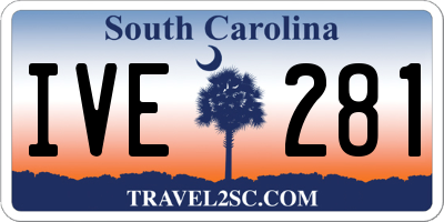 SC license plate IVE281