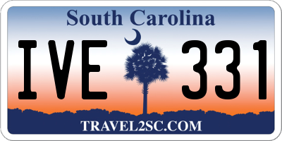SC license plate IVE331