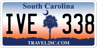 SC license plate IVE338