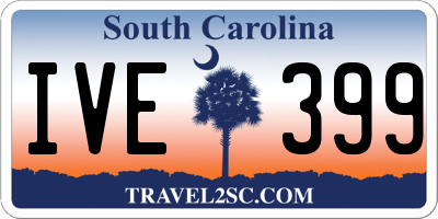 SC license plate IVE399