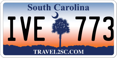 SC license plate IVE773