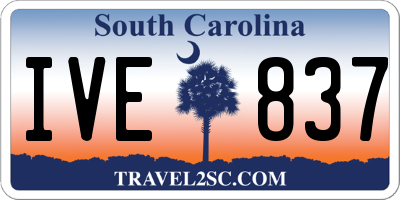 SC license plate IVE837