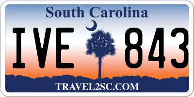 SC license plate IVE843