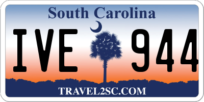 SC license plate IVE944