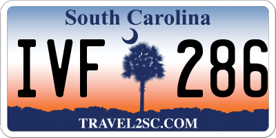 SC license plate IVF286