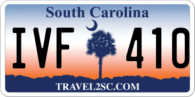 SC license plate IVF410