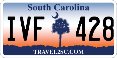 SC license plate IVF428