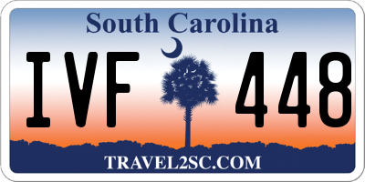 SC license plate IVF448