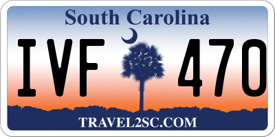 SC license plate IVF470