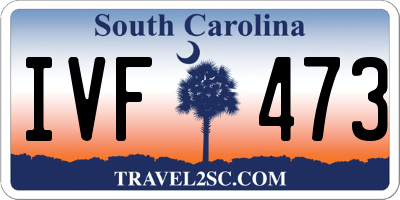 SC license plate IVF473