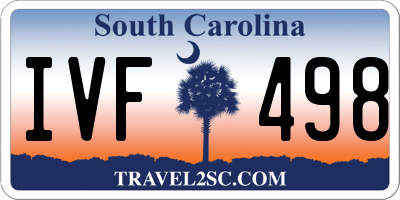SC license plate IVF498