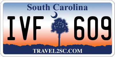SC license plate IVF609