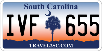 SC license plate IVF655