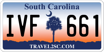 SC license plate IVF661