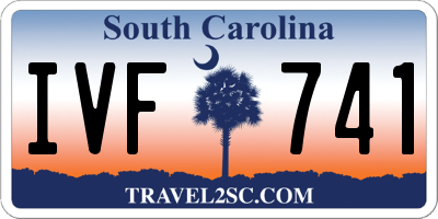 SC license plate IVF741