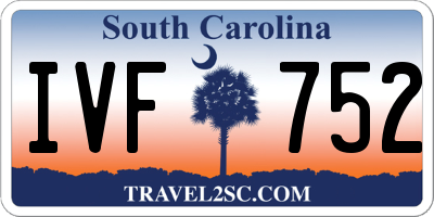 SC license plate IVF752
