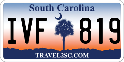 SC license plate IVF819
