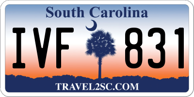 SC license plate IVF831