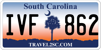 SC license plate IVF862