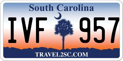 SC license plate IVF957