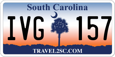 SC license plate IVG157