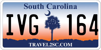 SC license plate IVG164