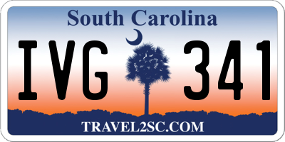 SC license plate IVG341