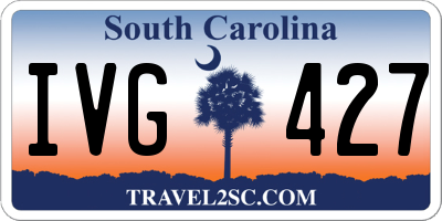 SC license plate IVG427