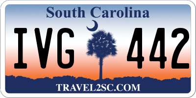 SC license plate IVG442