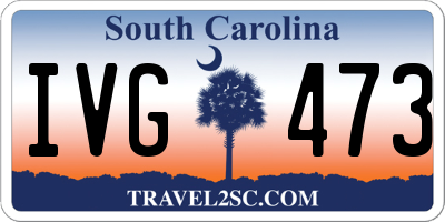 SC license plate IVG473