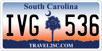 SC license plate IVG536