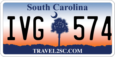 SC license plate IVG574