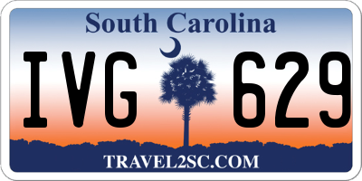 SC license plate IVG629