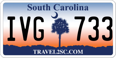 SC license plate IVG733