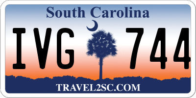 SC license plate IVG744