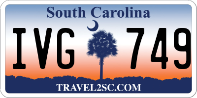 SC license plate IVG749
