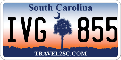 SC license plate IVG855