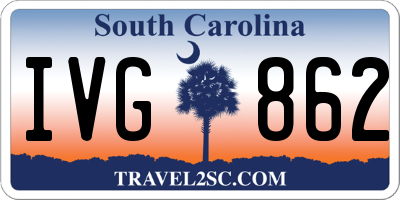 SC license plate IVG862