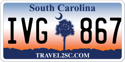 SC license plate IVG867