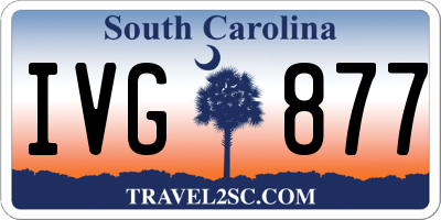 SC license plate IVG877