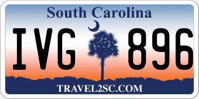 SC license plate IVG896