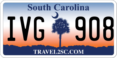 SC license plate IVG908
