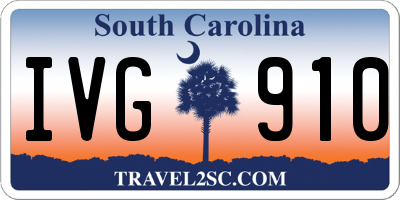 SC license plate IVG910