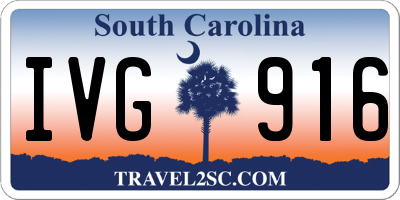 SC license plate IVG916