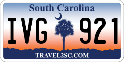 SC license plate IVG921