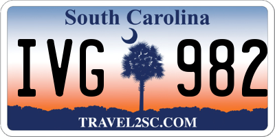 SC license plate IVG982