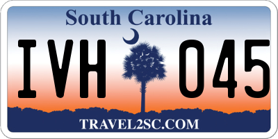 SC license plate IVH045