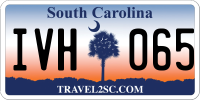 SC license plate IVH065