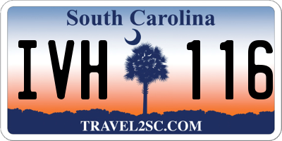 SC license plate IVH116