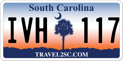 SC license plate IVH117